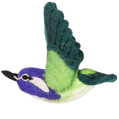 Wild Woolies Felt Bird Garden Ornament -  Costas Hummingbird    Home Decor Supply | Online Retail | ShoreShopper.com