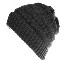 Mixed Color Knitted Wool Hat Ladies Non-labeled Ponytail Hat - ShoreCo.Shop