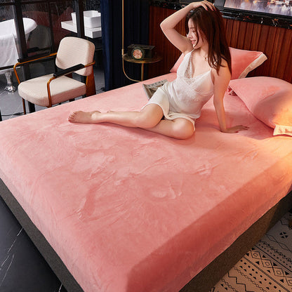 Crystal Velvet Velvet Bed Sheet Three-Piece Soft And Skin-Friendly    Home Decor Supply | Online Retail | ShoreShopper.com