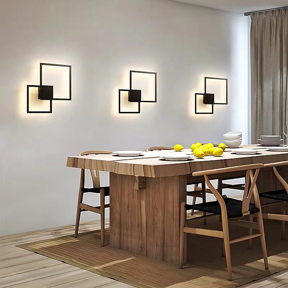 Simple geometric line LED shape wall light    Home Decor Supply | Online Retail | ShoreShopper.com