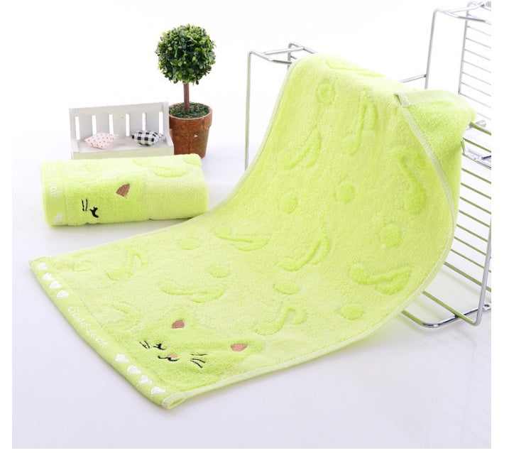 Bamboo Fiber Kitten Face Bath Towels    Home Decor Supply | Online Retail | ShoreShopper.com