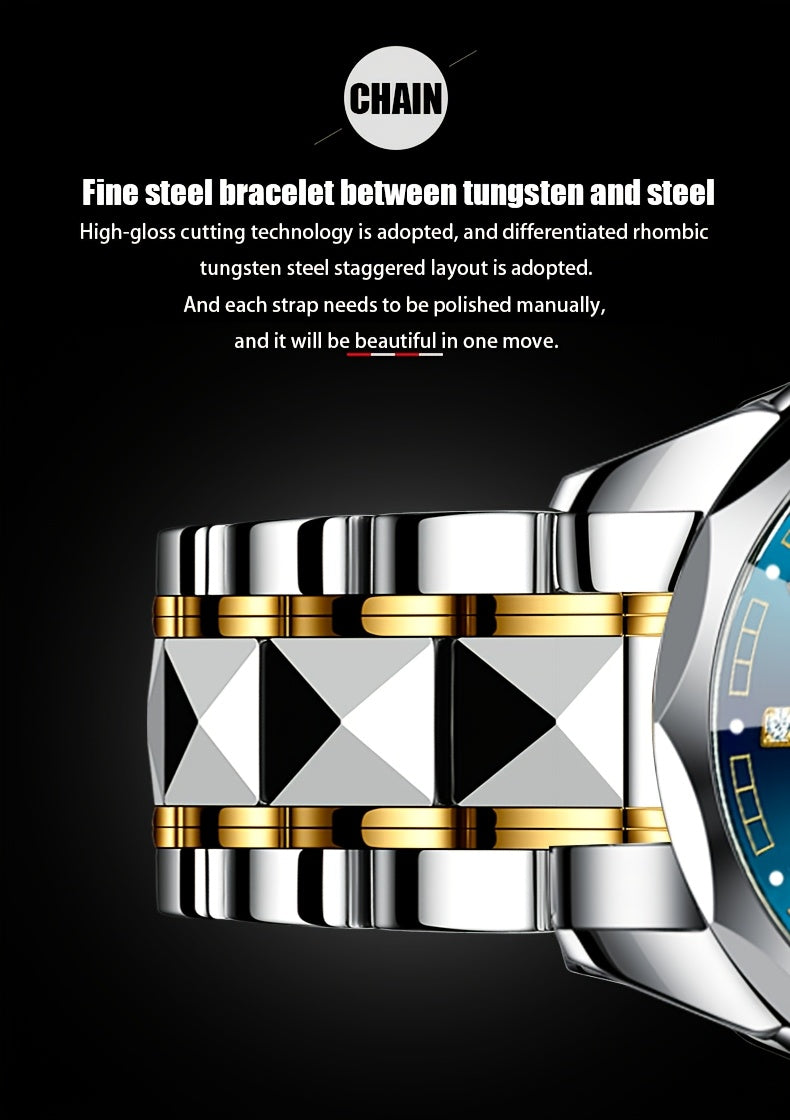 RUIGE Men's Watch Quartz Watch Luminous Stainless Steel Luxury Calendar Men's Chronograph Watch Timepiece Thanksgiving Day    Home Decor Supply | Online Retail | ShoreShopper.com