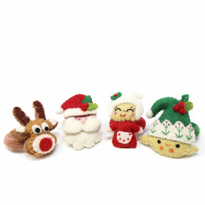 Hand Felted Christmas Napkin Rings, Set of Four - Global Groove (T)    Home Decor Supply | Online Retail | ShoreShopper.com