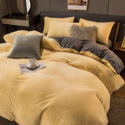 Double Bed Surface Plus Flange Flannel Product Three Thick Bed Sets    Home Decor Supply | Online Retail | ShoreShopper.com