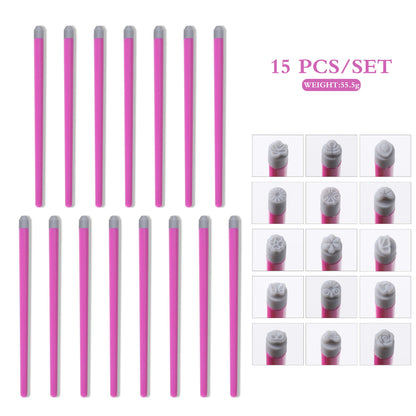 Nail Art Stamp Pen With Butterfly And Floral Designs DIY Nail Printing Pen Transfer Tool For Nail Art    Home Decor Supply | Online Retail | ShoreShopper.com