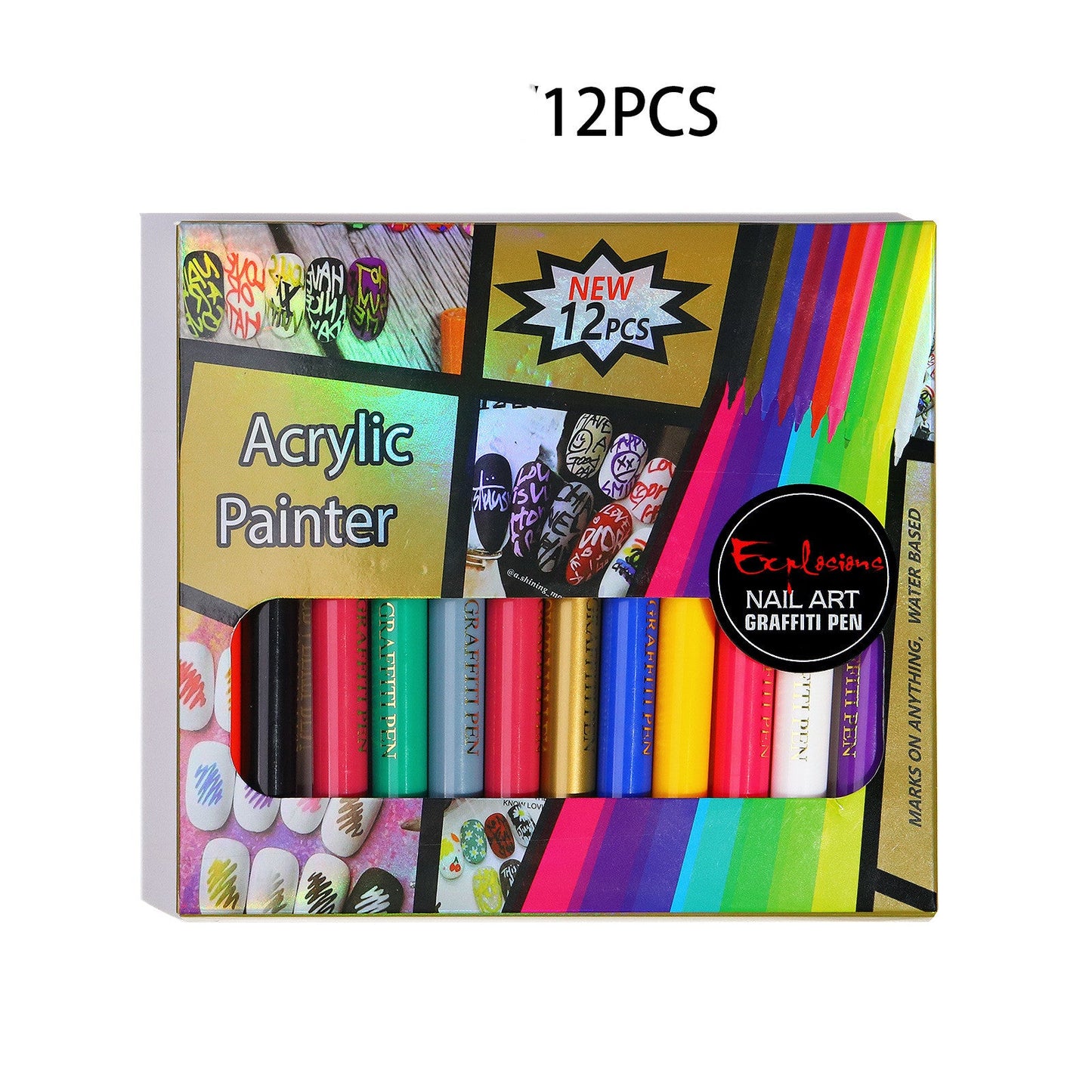 Nail Art Painting Smearing Nail Point Flower Hook Line Pen One Step Glue    Home Decor Supply | Online Retail | ShoreShopper.com