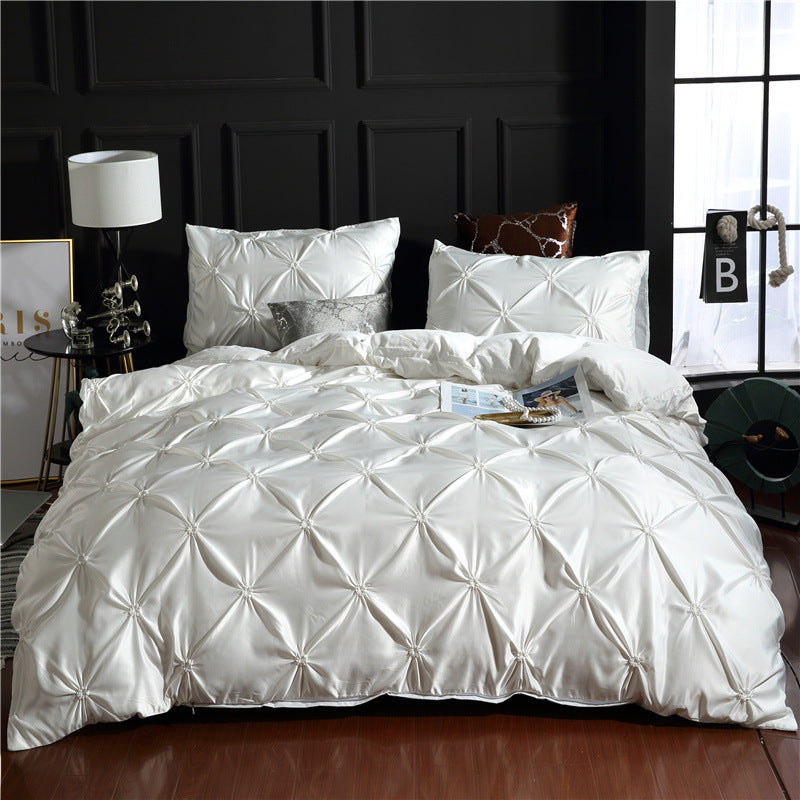 Three-piece Solid Color Bed Sheet Duvet Cover    Home Decor Supply | Online Retail | ShoreShopper.com