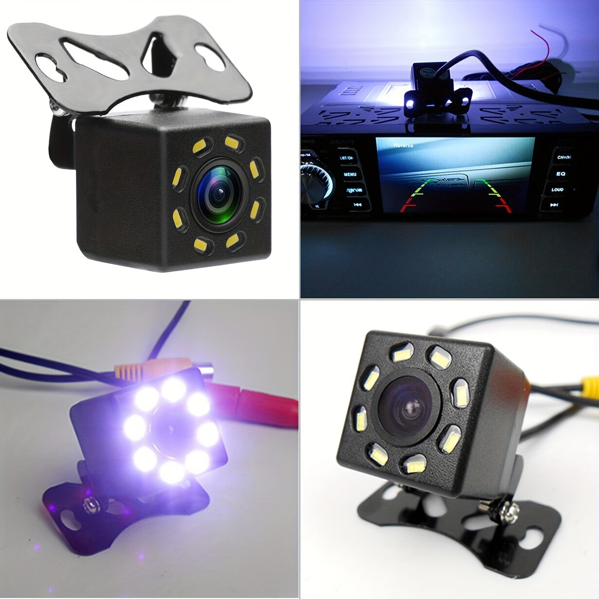 8LED Night Vision Reversing Camera HD 4.3 Inch Monitor Wide Angle Parking System for Multi Vehicle Safety Backup    Home Decor Supply | Online Retail | ShoreShopper.com