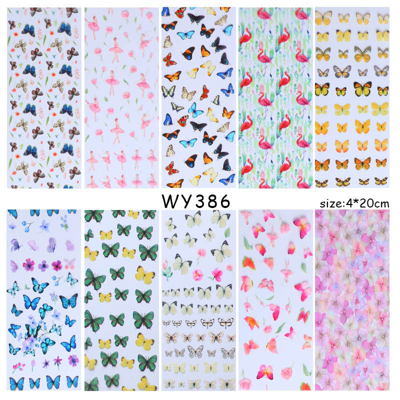 Leopard Snake Floral  Nail Art Sticker    Home Decor Supply | Online Retail | ShoreShopper.com