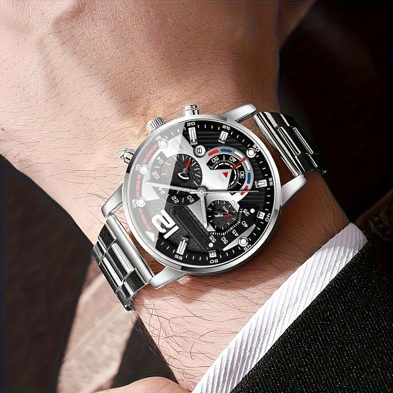5pcs Men's Business Fashion High-End Elegant Versatile Watch Set Perfect Gift for Friends On Holidays And Birthdays Holiday Gifts Birthday Presents Elegant Design Sophisticated Timepiece Premium Materials Watch Set for Men Wr    Home Decor Supply | Online Retail | ShoreShopper.com