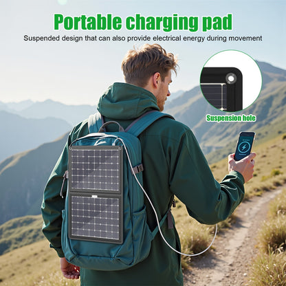 30W Portable Solar Charger with Solar Panel & USB- Charging - 2-in-1 Folding Panel, Compatible for Smartphones/Tablets/Action Cameras, Compact & Lightweight for Outdoor, Camping, Travel, RV, - Charging Station    Home Decor Supply | Online Retail | ShoreShopper.com