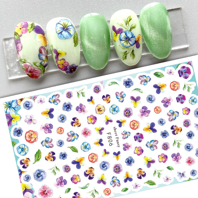 New Flower Nail Art Decal Plain Hand Painted    Home Decor Supply | Online Retail | ShoreShopper.com