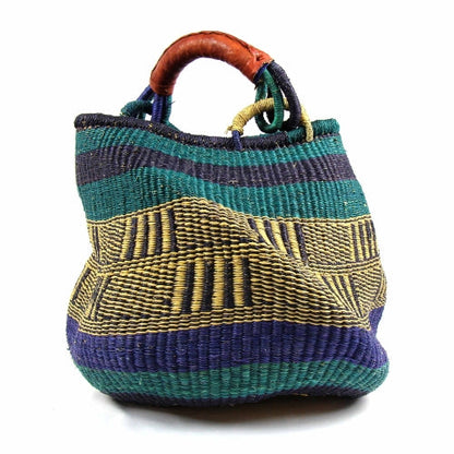 Bolga Pot Design Market Basket, Mixed Colors    Home Decor Supply | Online Retail | ShoreShopper.com