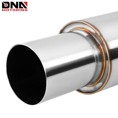 DNA MOTORING Stainless Steel Straight-Through Exhaust Muffler    Home Decor Supply | Online Retail | ShoreShopper.com