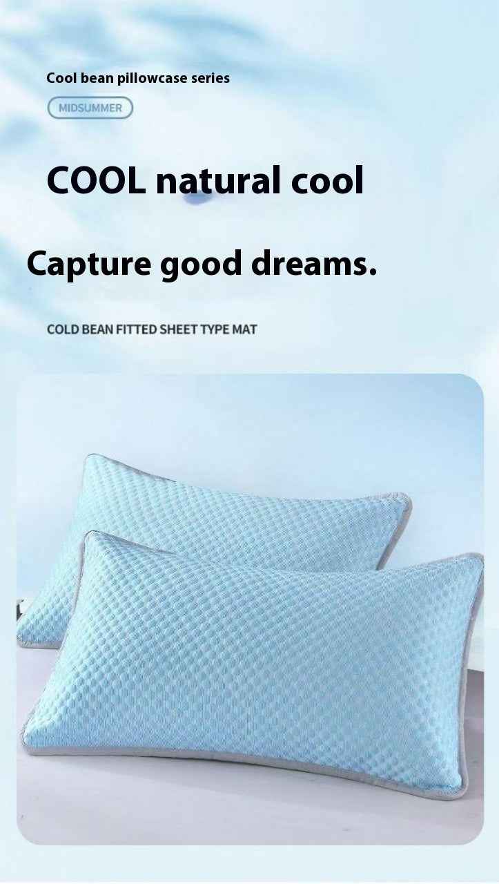 Summer Ice Silk Pillowcase Solid Color Household Solid Color