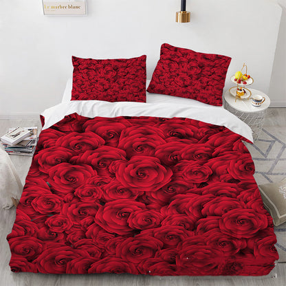 3D Digital Printing Three-piece Home Rose Series    Home Decor Supply | Online Retail | ShoreShopper.com