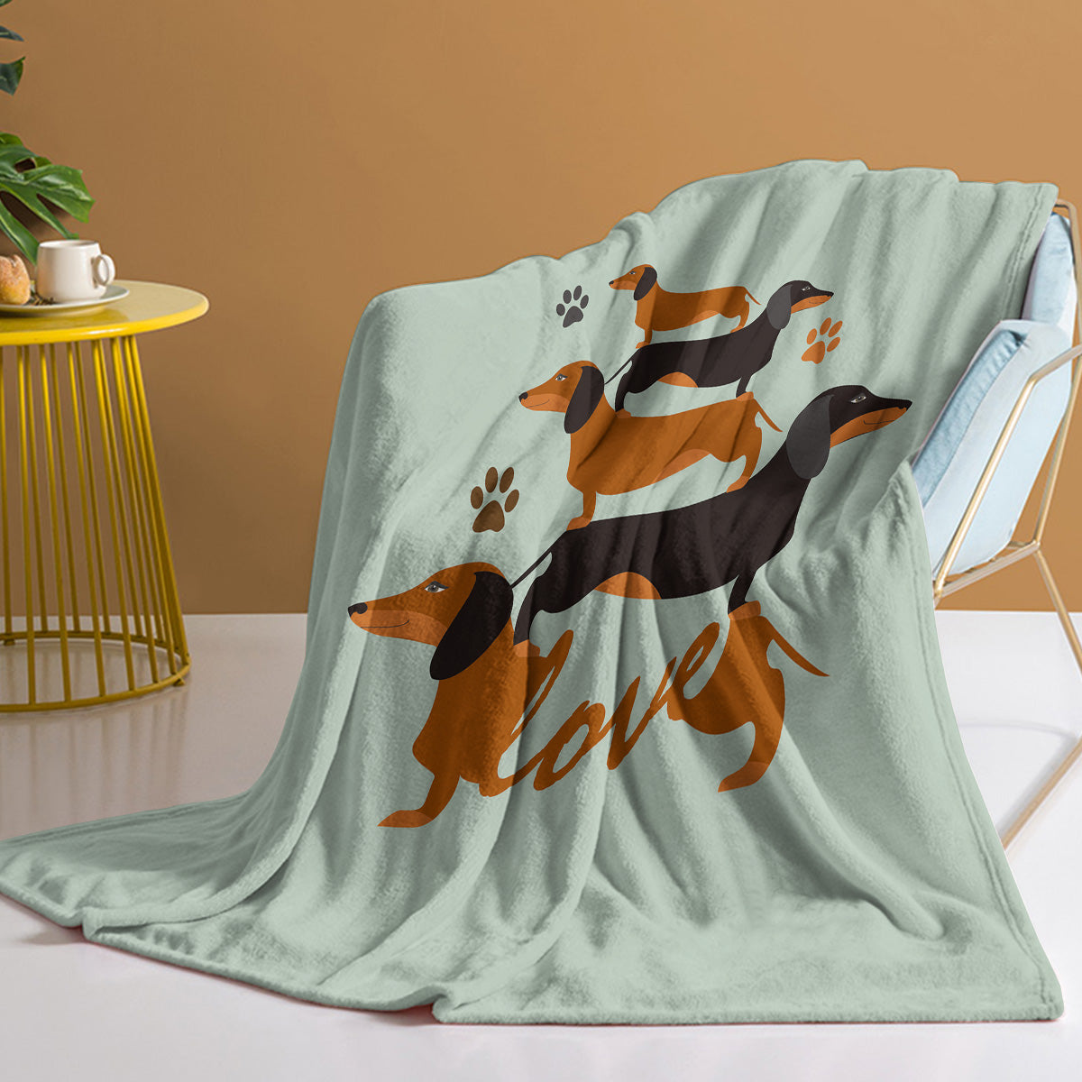 1pc Flannel German Shepherd Dog Cute Pet Theme Soft And Fluffy Multi Functional Outdoor Beach Camping Living Room Sofa Office Napping Printed Blanket    Home Decor Supply | Online Retail | ShoreShopper.com