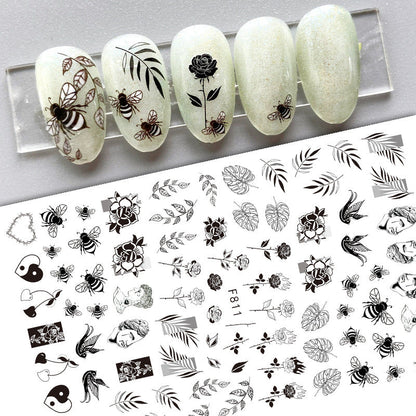 New Flower Nail Art Decal Plain Hand Painted    Home Decor Supply | Online Retail | ShoreShopper.com