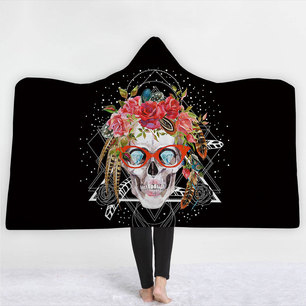 3D Digital Printed Hooded Blanket Cape    Home Decor Supply | Online Retail | ShoreShopper.com