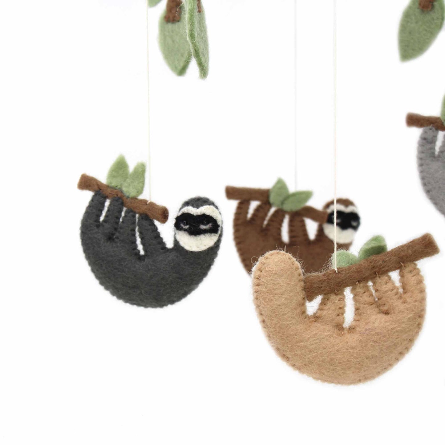 Hand Crafted Felt Sloth Mobile    Home Decor Supply | Online Retail | ShoreShopper.com
