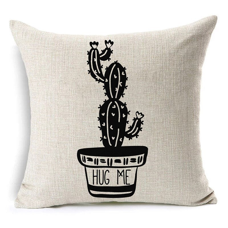 Letter black and white home pillowcase    Home Decor Supply | Online Retail | ShoreShopper.com