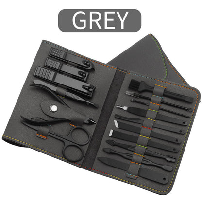 16pcs set Nail Clipper Cutter Trimmer Ear Pick Grooming Kit Manicure Set Pedicure Toe Nail Art Tools Set Kits with Bag    Home Decor Supply | Online Retail | ShoreShopper.com