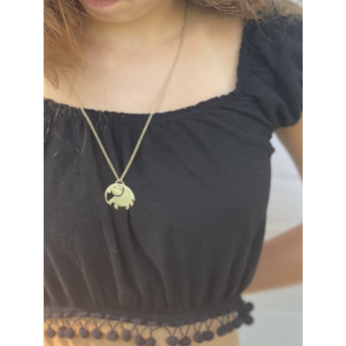Elephant Pendant Brass Necklace    Home Decor Supply | Online Retail | ShoreShopper.com