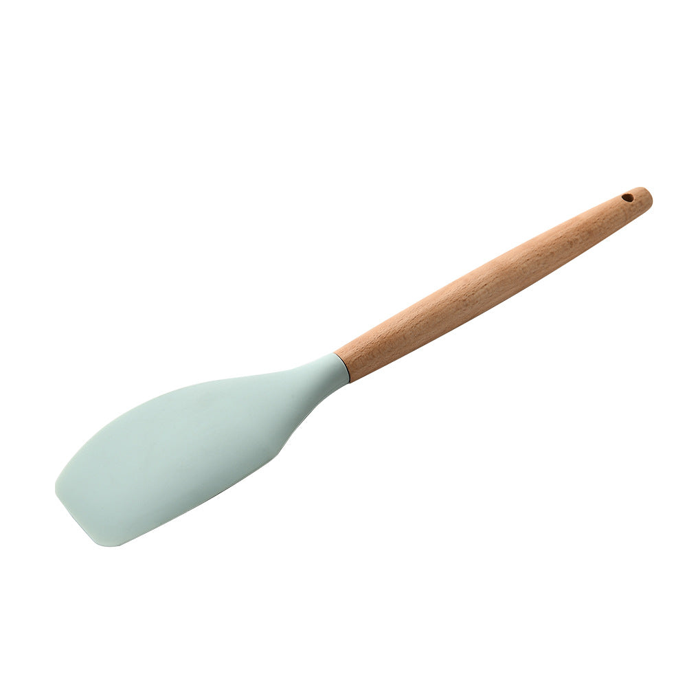 Silicone Kitchenware With Wooden Handle - ShoreCo.Shop