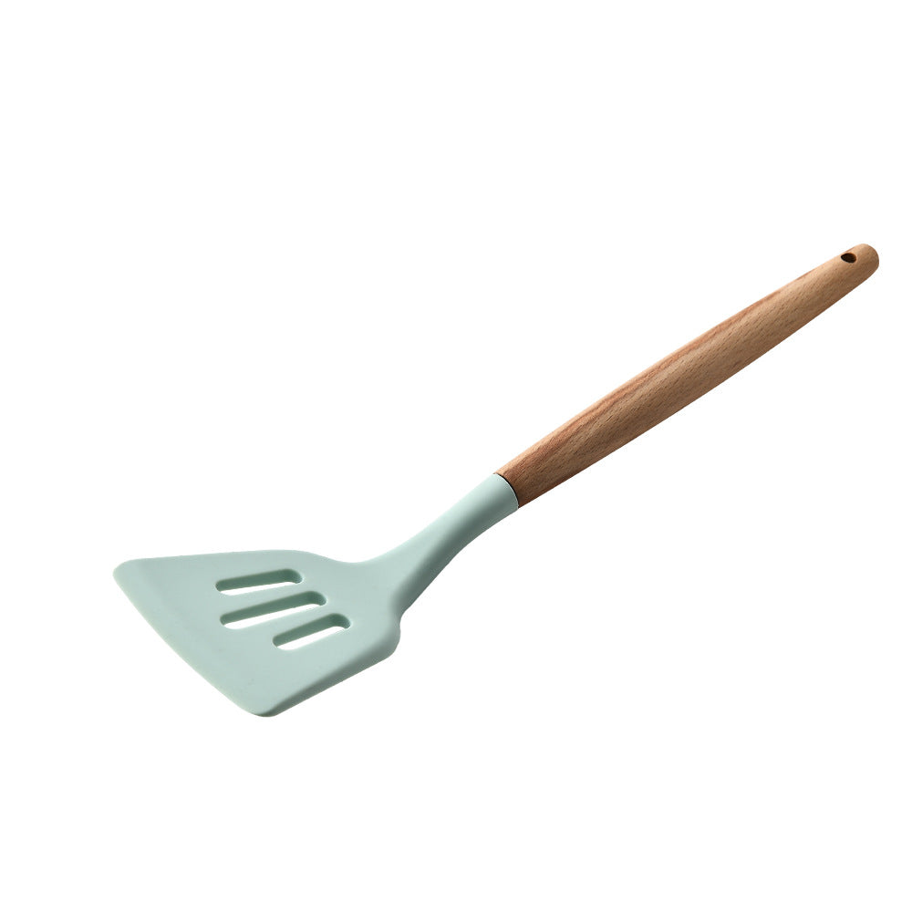 Silicone Kitchenware With Wooden Handle - ShoreCo.Shop