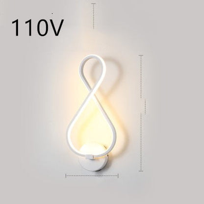 led wall lamp nordic minimalist bedroom bedside lamp    Home Decor Supply | Online Retail | ShoreShopper.com
