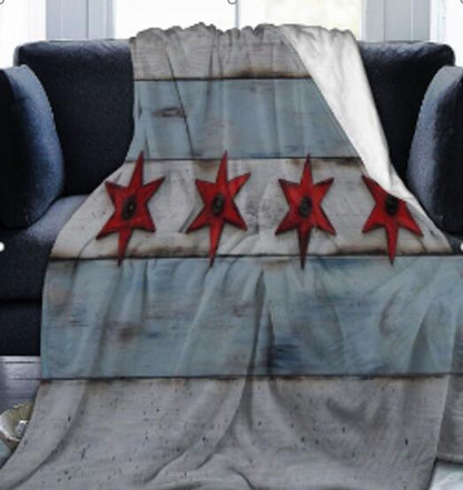 Blanket Warm Sofa Blanket Printed Double-sided Flannel    Home Decor Supply | Online Retail | ShoreShopper.com