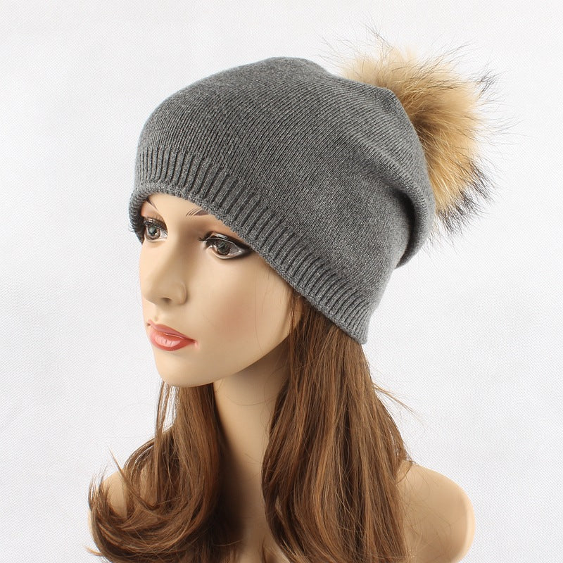 Fur Pompom Hats    Home Decor Supply | Online Retail | ShoreShopper.com
