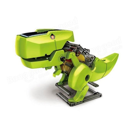 DIY 4-in-1 Transforming Solar Powered Robot Kit - STEM Educational Dinosaur Toy - ShoreCo.Shop