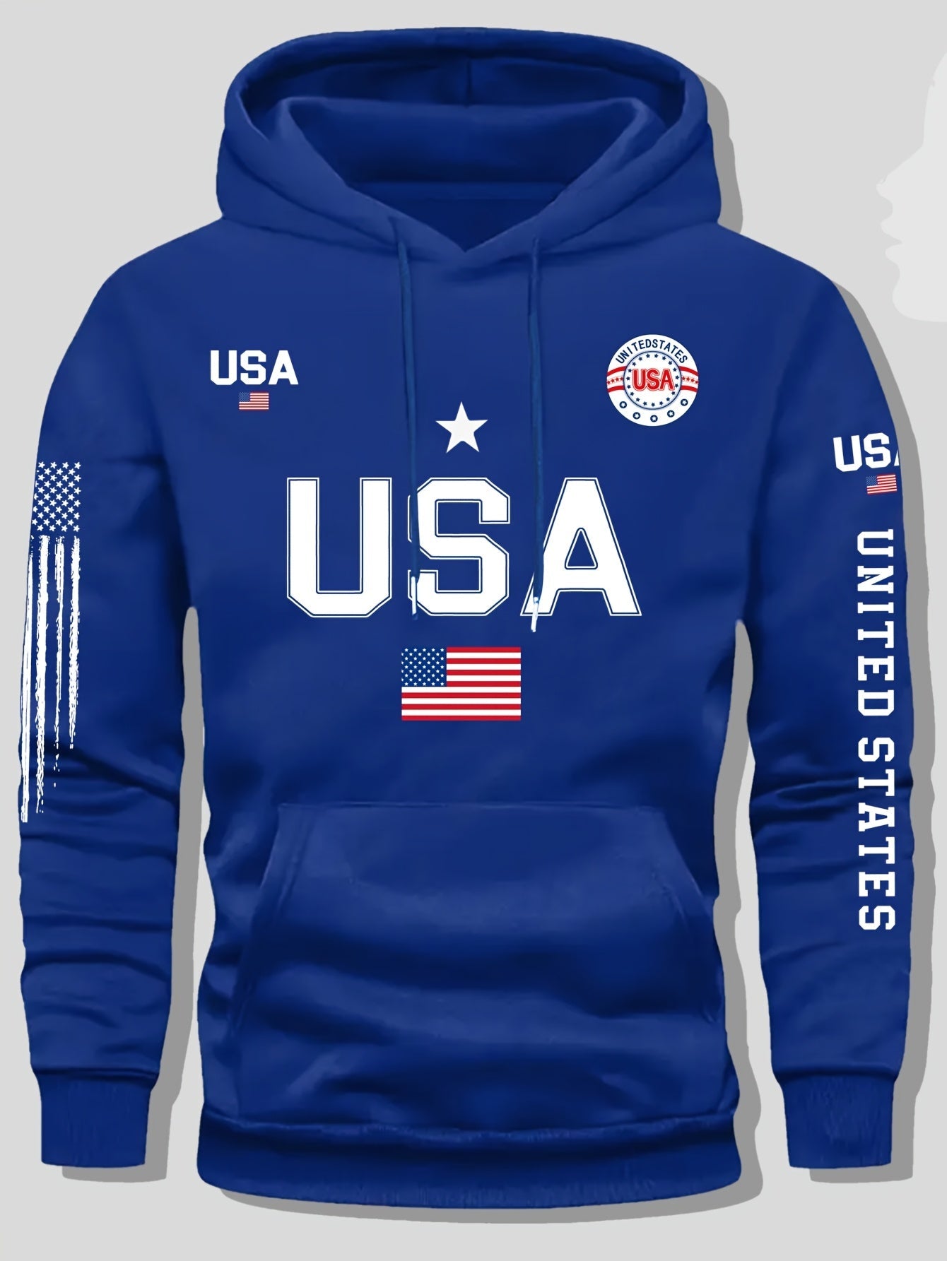 Fleece Hoodie Featuring a USA Flag Design    Home Decor Supply | Online Retail | ShoreShopper.com