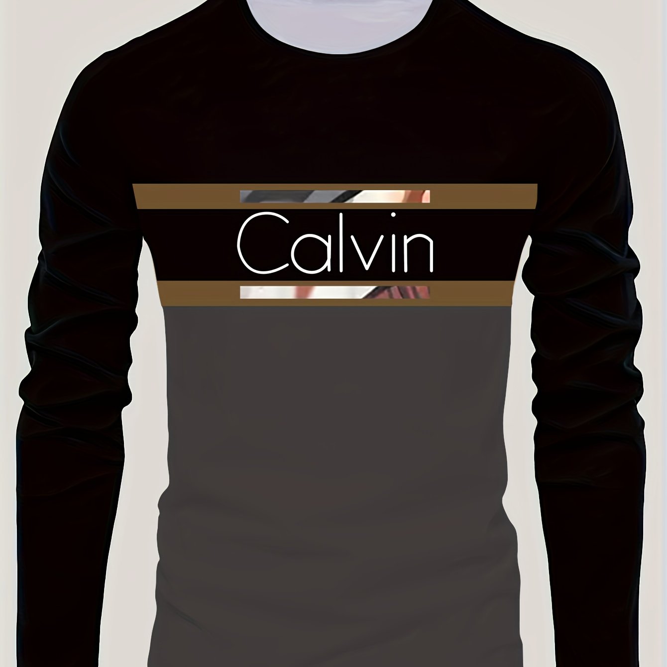Men'S 3D Digital Printing Crew Neck Long-sleeved T-shirt | Casual Style, Slight Stretch Fabric, All Over Print, Regular Fit, Ideal for Fall/Winter, Perfect Gift for Family and Friends    Home Decor Supply | Online Retail | ShoreShopper.com