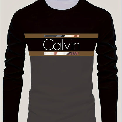 Men'S 3D Digital Printing Crew Neck Long-sleeved T-shirt | Casual Style, Slight Stretch Fabric, All Over Print, Regular Fit, Ideal for Fall/Winter, Perfect Gift for Family and Friends    Home Decor Supply | Online Retail | ShoreShopper.com