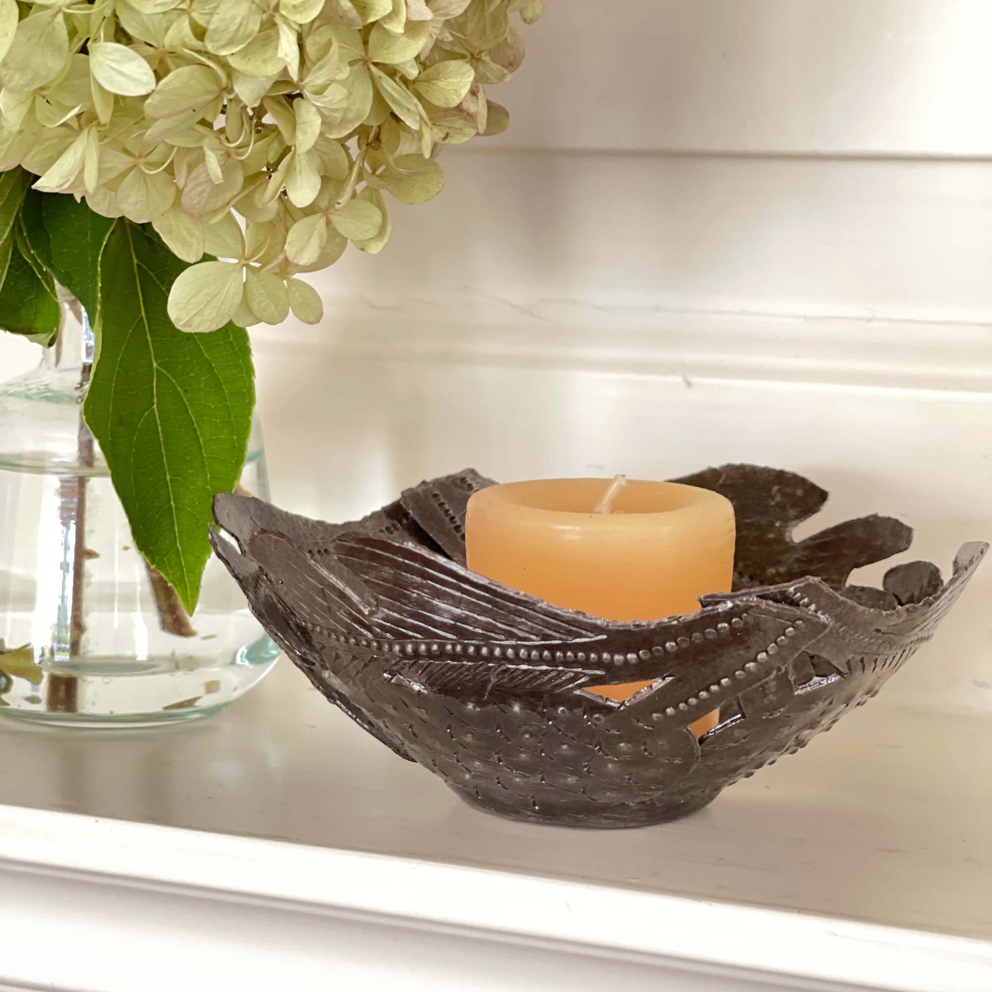 Decorative Drum Art Bowl or Votive, Fruit on Vine    Home Decor Supply | Online Retail | ShoreShopper.com