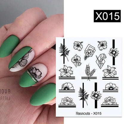 Nail Art Butterfly Sticker Flower Leaf Decal    Home Decor Supply | Online Retail | ShoreShopper.com