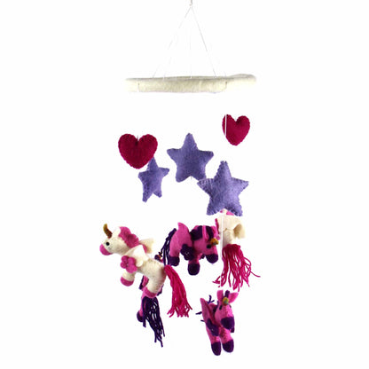 Felt Unicorn Mobile - Global Groove    Home Decor Supply | Online Retail | ShoreShopper.com