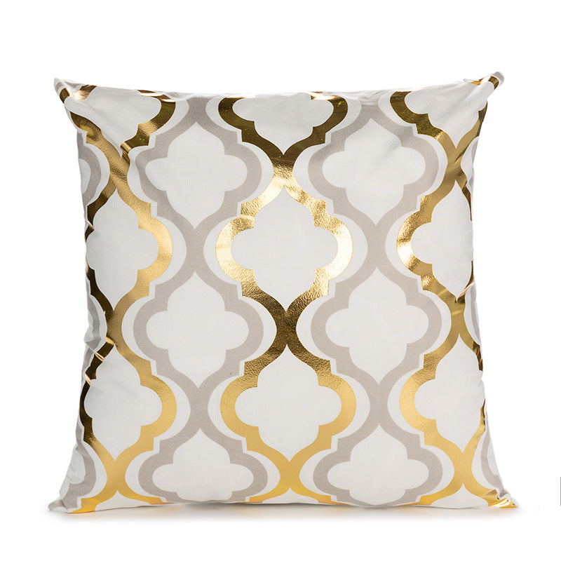 Sofa cushion cover bronzing waist pillowcase    Home Decor Supply | Online Retail | ShoreShopper.com