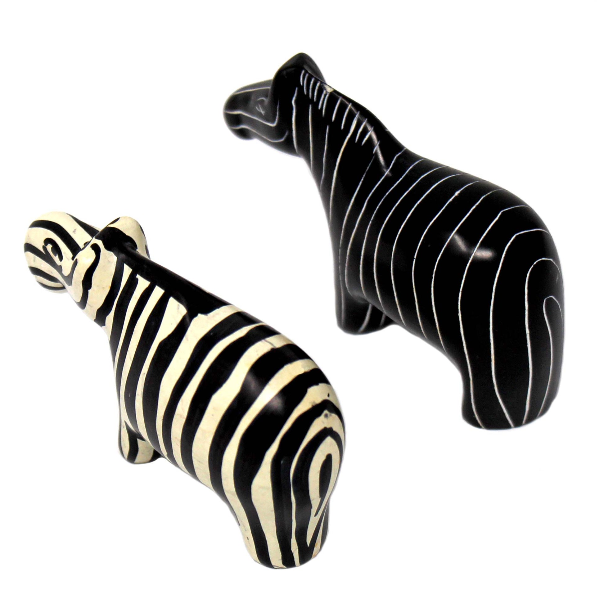 Zebra Soapstone Sculptures, Set of 2    Home Decor Supply | Online Retail | ShoreShopper.com