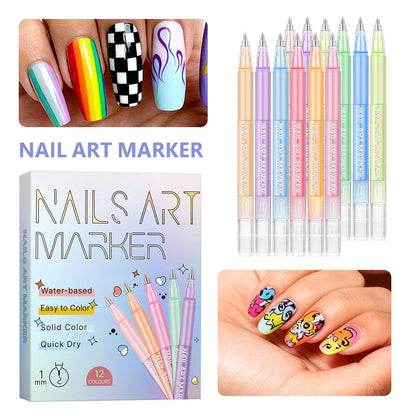 Painted Graffiti Nail Art Highlighter And Outline Graffiti Pen Set    Home Decor Supply | Online Retail | ShoreShopper.com
