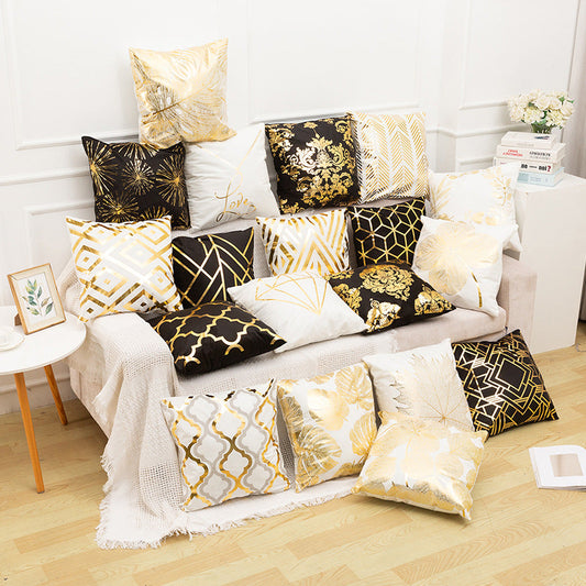 Sofa cushion cover bronzing waist pillowcase    Home Decor Supply | Online Retail | ShoreShopper.com