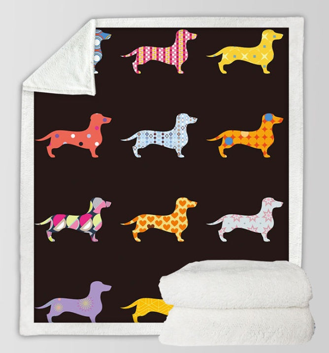 Bedding Fleece Blanket Cartoon Colorful Plush Throw Blanket    Home Decor Supply | Online Retail | ShoreShopper.com