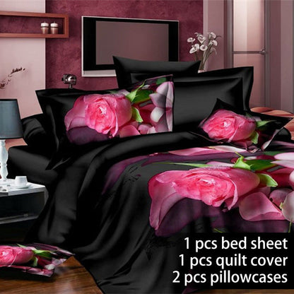 Four-piece set on 3D quilt bed    Home Decor Supply | Online Retail | ShoreShopper.com
