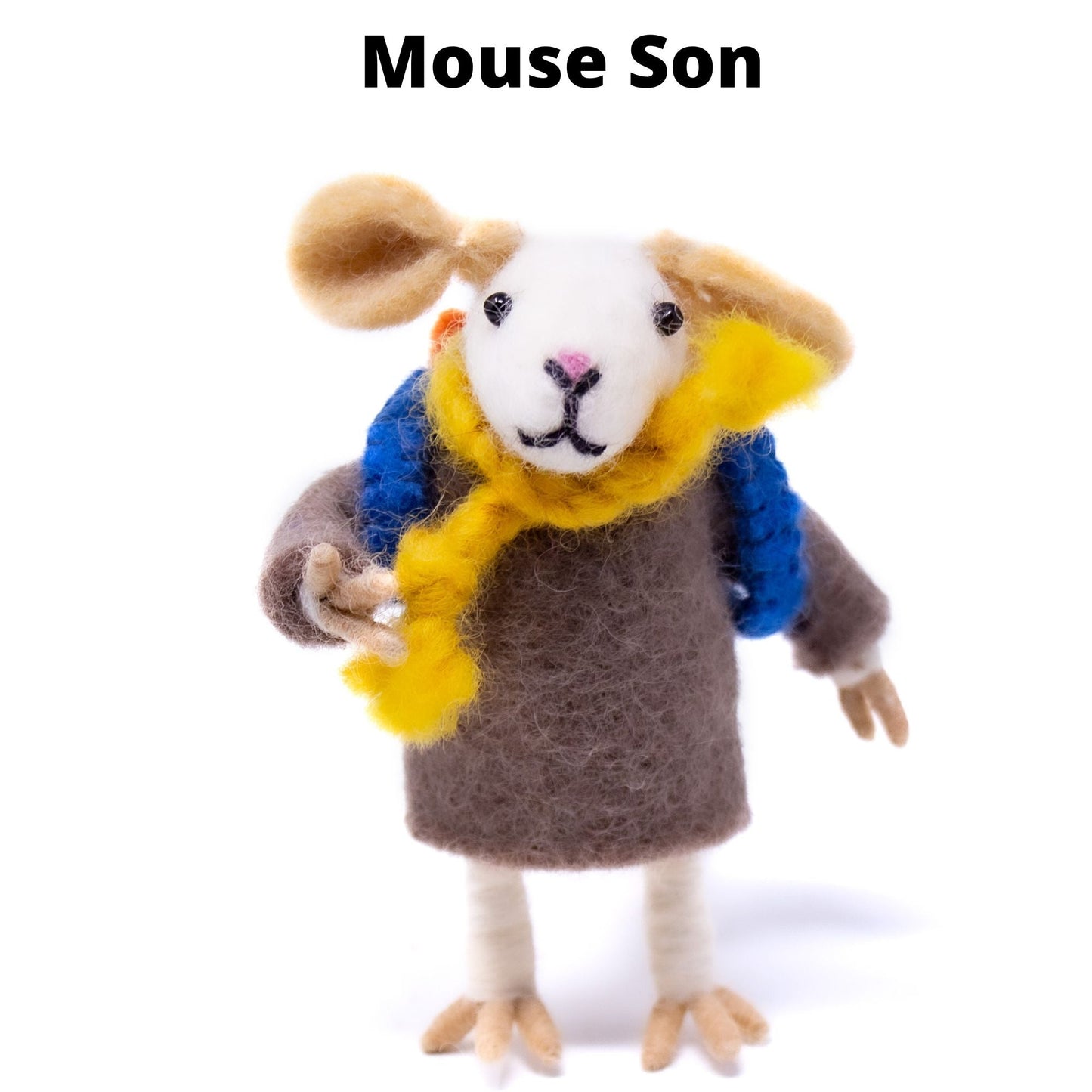 Family of Mice Handmade Fel Collectibles, Set of Five    Home Decor Supply | Online Retail | ShoreShopper.com
