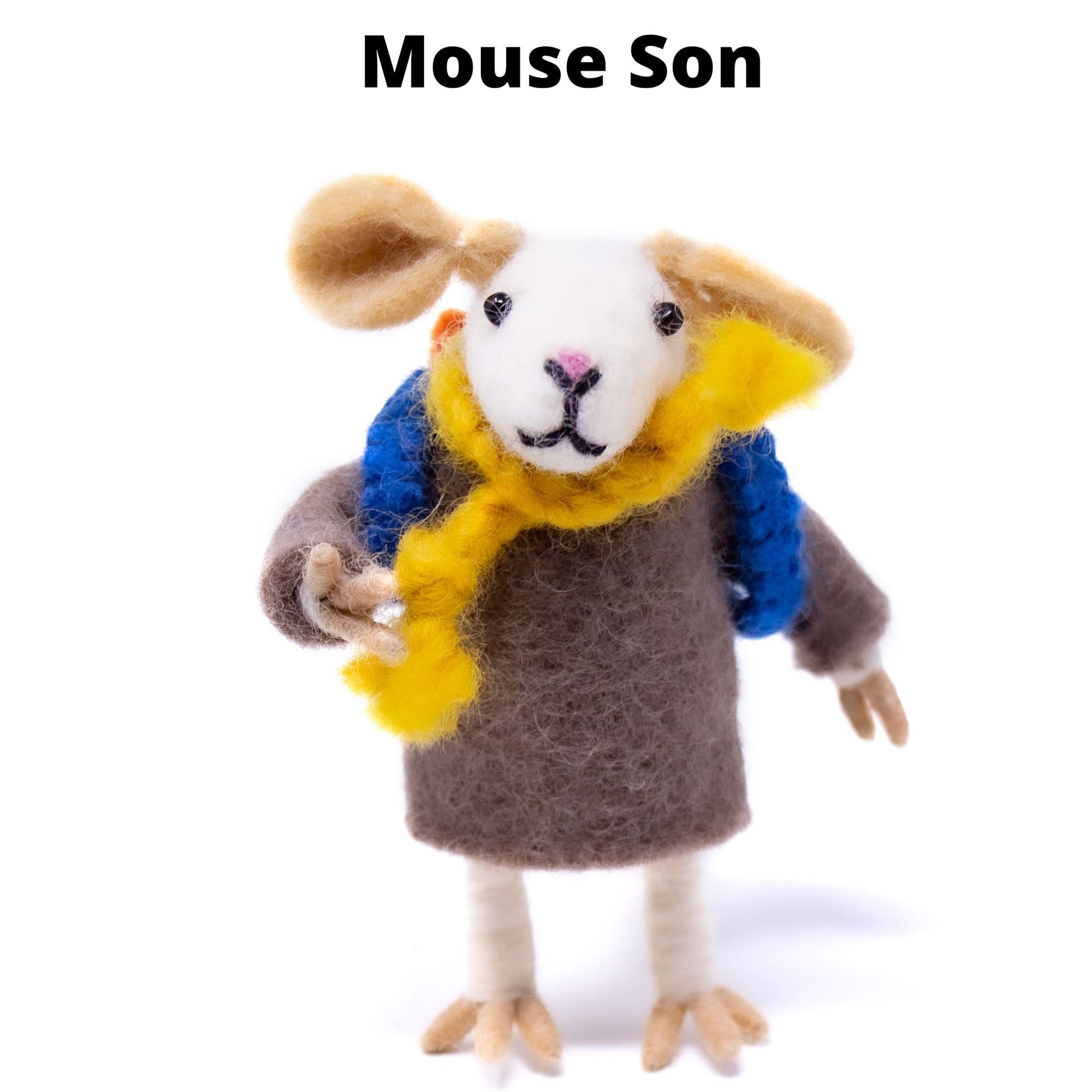 Family of Mice Handmade Fel Collectibles, Set of Five    Home Decor Supply | Online Retail | ShoreShopper.com