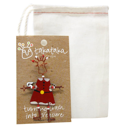 Dancing Girl Santa Pin - Creative Alternatives    Home Decor Supply | Online Retail | ShoreShopper.com