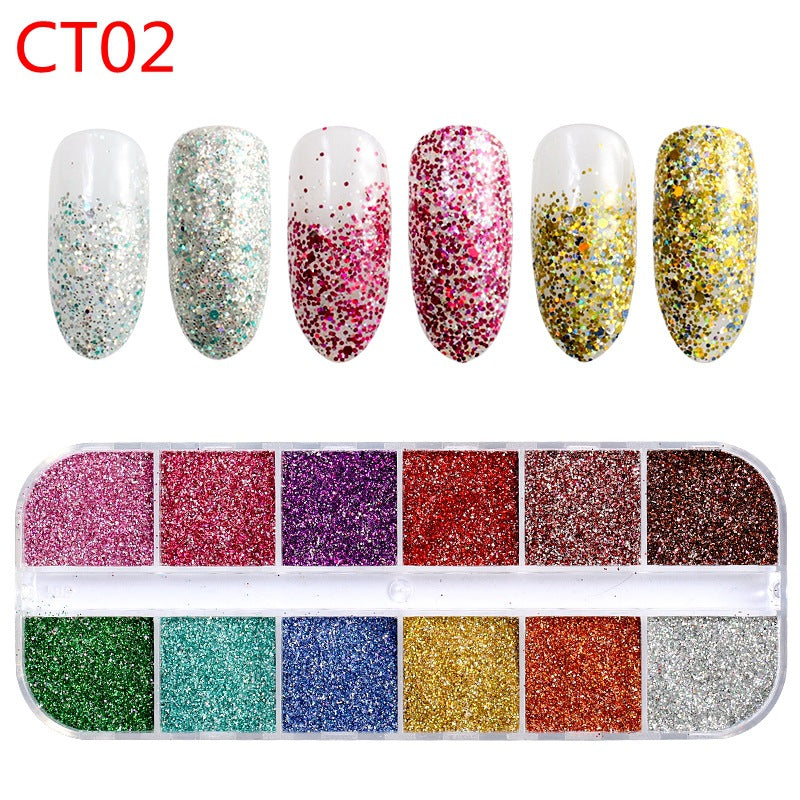 Nail Art Bright Powder Laser Symphony Candy Paper Nail Sticker    Home Decor Supply | Online Retail | ShoreShopper.com