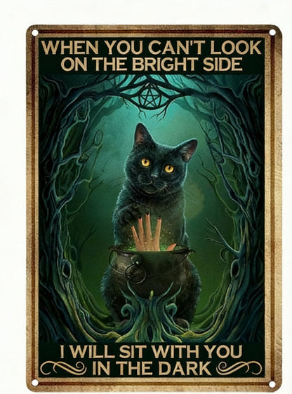 Retro Cat-themed Tin Art Deco Painting    Home Decor Supply | Online Retail | ShoreShopper.com